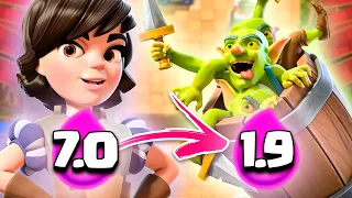 MY DECK GETS FASTER AFTER EACH GAME 😱 - Clash Royale