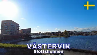 Slottsholmen, Västervik - Virtual Walking Tour in 4K - 2022 October - Sweden