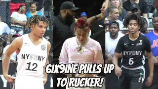 6ix9ine and Kyrie Irving Pull Up To Rucker! Cole Anthony vs Jaquan Carlos - Full Highlights