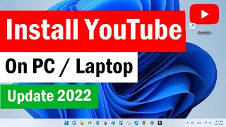 YouTube Desktop Shortcut | How To Download YouTube Shortcut on Laptop | YouTube App for PC