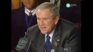 IV Cumbre de las Américas: intervenciones de Chávez y Bush, 2005