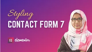 How to customize contact form 7 with elementor