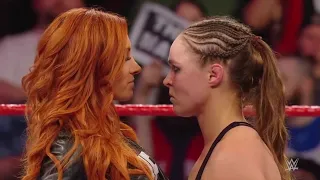 Becky Lynch confronta a Ronda Rousey - WWE Raw 28/01/2019 (En Español)