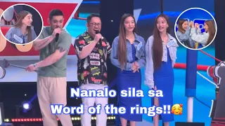 MARIE TWINS NANALO SA EAT BULAGA “WORD OF THE RINGS”