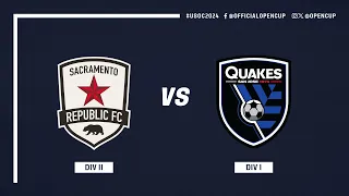 Sacramento Republic vs. SJ Earthquakes EXTENDED HIGHLIGHTS | Lamar Hunt U.S. Open Cup | May 21, 2024