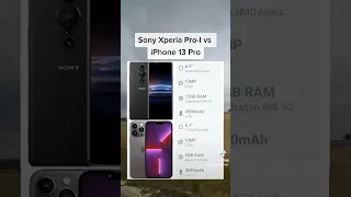 iPhone 13 Pro vs Sony Xperia Pro-I