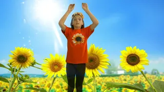 I Am A Little Sunflower | Flower Rhymes For Kids | Action Song for Kids | Time 4 Kids TV