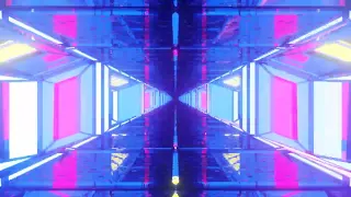 VJ LOOP NEON Hypnotic Blue Purple Tunnel Abstract Background Video Lines Pattern 4k Screensaver free