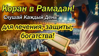 🎧СЛУШАЙТЕ КОРАН В МЕСЯЦ РАМАДАН КАЖДЫЙ ДЕНЬ. ДЛЯ ЛЕЧЕНИЯ, ЗАЩИТЫ И ПРОЩЕНИЯ ГРЕХОВ!