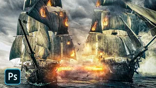 Epic Sea Battle Photo Manipulation