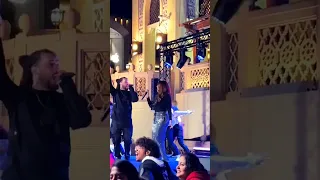 Shahrukh Khan grooving to the Arabic Version of his Pathan Movie song in Dubai Mall.