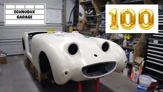 Minor repairs prior to final sanding and polish. Bugeye Build Episode 100!