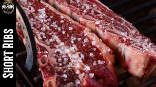 Short Ribs Asado de tira Argentinean style | Braai recipes| Ribs on the grill | Chimichurri Rojo