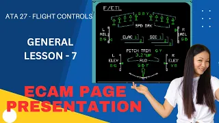 ECAM page Presentation | ATA 27 Flight control - General lesson 07 | Airbus Maintenance