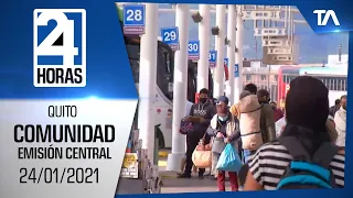 Noticias Quito: Noticiero 24 Horas 24/01/2022 (De la Comunidad – Emisión Central)