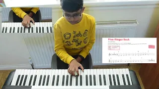 Five Finger Rock Piano Cover | Dhatvik Kode