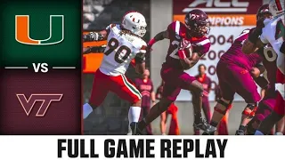 Miami vs. Virginia Tech Full Game | 2022 ACC Football