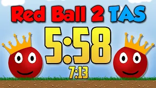 Red Ball 2 TAS - 20 / 25 Levels in 5:58 / 7:13