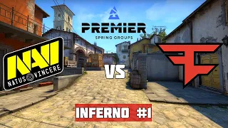 Финал. Группа C. NAVI vs FAZE. Map-1 Inferno. Blast Premier Spring Groups 2021