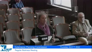 July 7, 2022 City of Kalamazoo Planning Commission