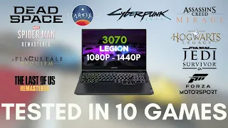 3070 Laptop Tested in 10 Games in 2023 - 1080p, 1440p