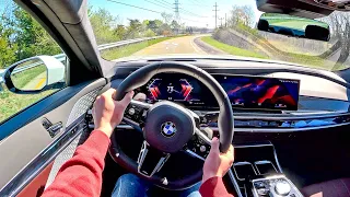 2023 BMW 760i xDrive - POV Test Drive (Binaural Audio)