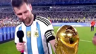 Messi's speech at Monumental Stadium (Argentina vs. Panamá 23/03/2023) [English sub.]