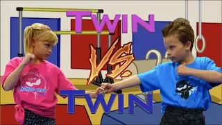 Sister vs Brother - Twin Gymnastics