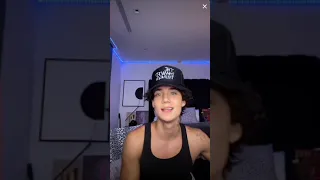 Jaden Hossler singing on tiktok live ( September 5th 2020 )