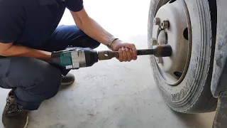 Testing Makita TW001G Impact Wrench 40V , Torque 1630N.m