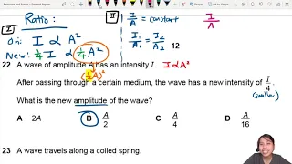 7.1d Ex2 MJ20 P13 Q22 New Amplitude | AS Waves | Cambridge A Level 9702 Physics