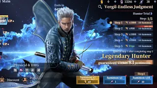 DEVIL MAY CRY PEAK OF COMBAT | Pulling Vergil Endless judgement 13,000 gems #devilmaycry