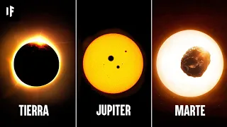 Así se ve un eclipse solar total en otros planetas