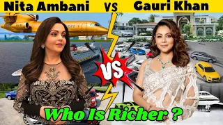 Nita Ambani VS Gauri Khan lifestyle Comparison 2024 - Income, House, Cars, Properties & Net Worth