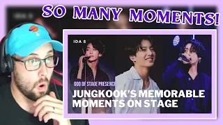 Jungkook's memorable moments on stage Reaction!