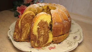 Пухкав Домашен Кекс, лесен и вкусен.Torta bicolore.