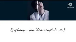 BTS (방탄소년단) PROOF Epiphany - Jin (English Demo Version CD Only) COLOR CODED LYRICS