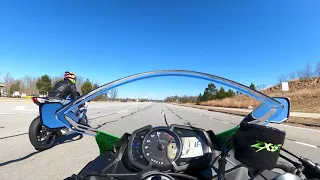 2020 ZX6R and GSX-R750 pull