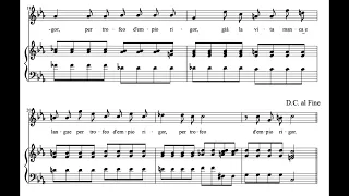 Verso già l'alma col sangue (Acis and Galatea - G.F. Händel) Score Animation