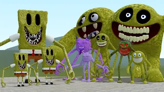 NEW FAMILY SPONGEBOB NIGHTMARE VS FAMILY ROBLOX INNYUME SMILEY'S STYLIZED in Garry's Mod!