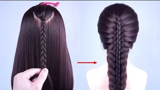 Easy and unique hairstyle for wedding and prom