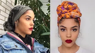 4 WAYS I TIE MY HEAD WRAPS SCARF / TURBANS