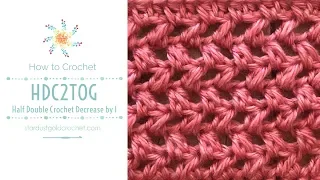 Half Double Crochet 2 Together (hdc2tog)  | Learn to Crochet | Stitch Explorer Saturdays