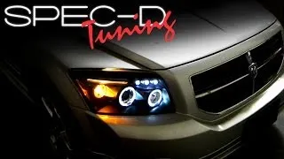 SPECDTUNING INSTALLATION VIDEO: 2006-2010 DODGE CALIBER PROJECTOR HEAD LIGHTS