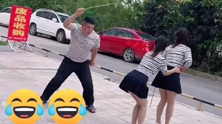 Chinese funny video 2024 😂😂 challenge do not laugh