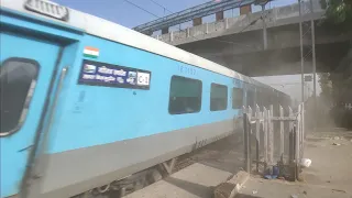 155 KMPH RUTHLESS SKIP BY GATIMAAN EXPRESS !!!! India's Fastest Train || गतिमान एक्सप्रेस