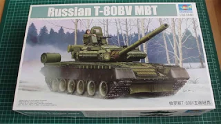 Trumpeter #05566 T-80BV Short Unboxing & Review