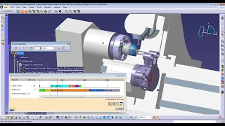 CATIA V5 Mill Turn Machine Simulation