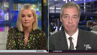 Claire holds Nigel Farage to account and tells him, “he hasn’t got a clue” | Claire Byrne Live | RTÉ