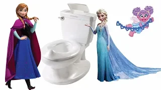 NEW Potty Training with Anna and Elsa from Frozen, Ariel, Belle,  Sesame Street For Kids